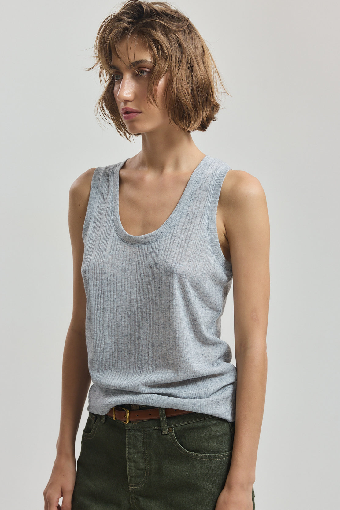 Ribbed Slim Tank Top
