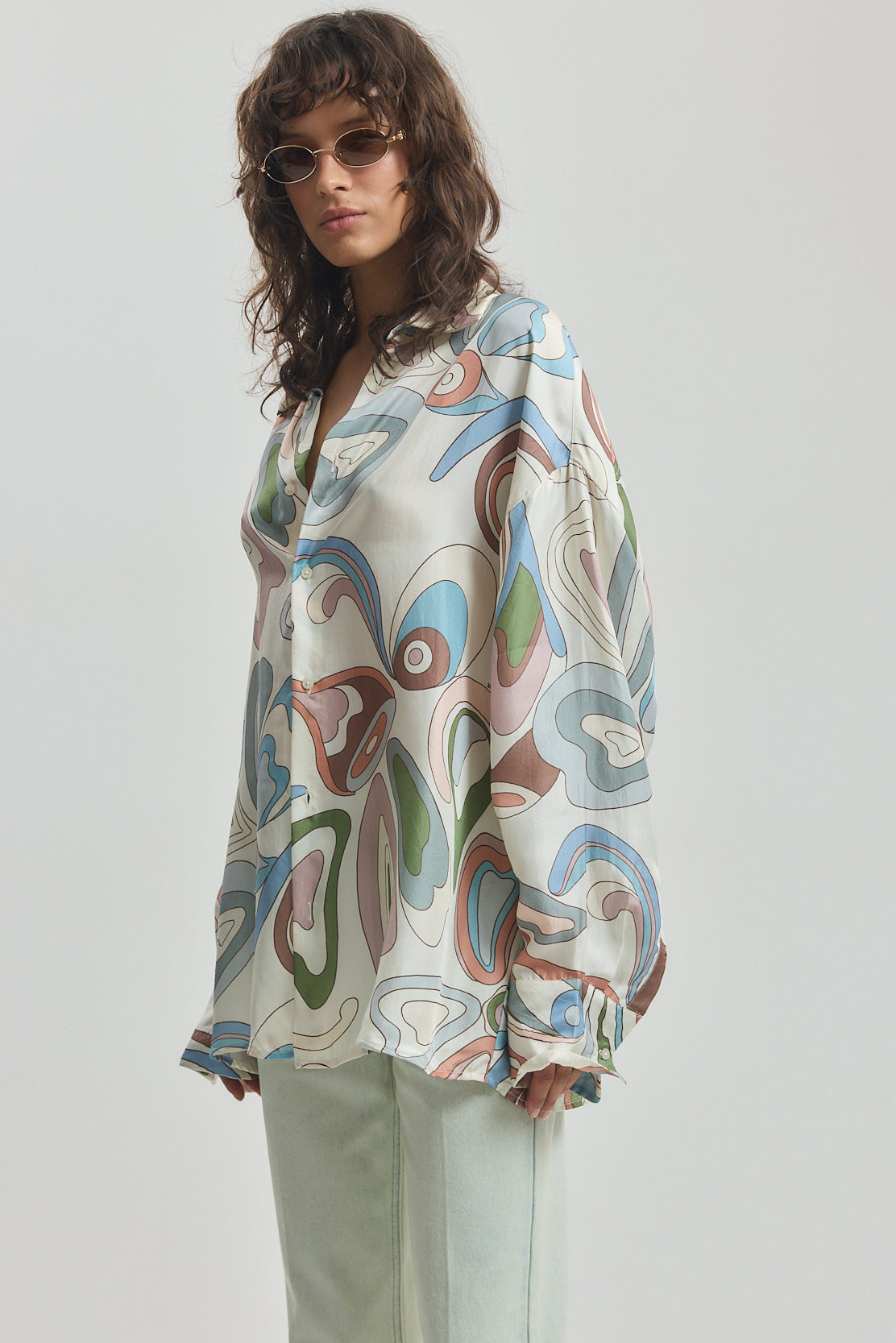 Silk Button Down