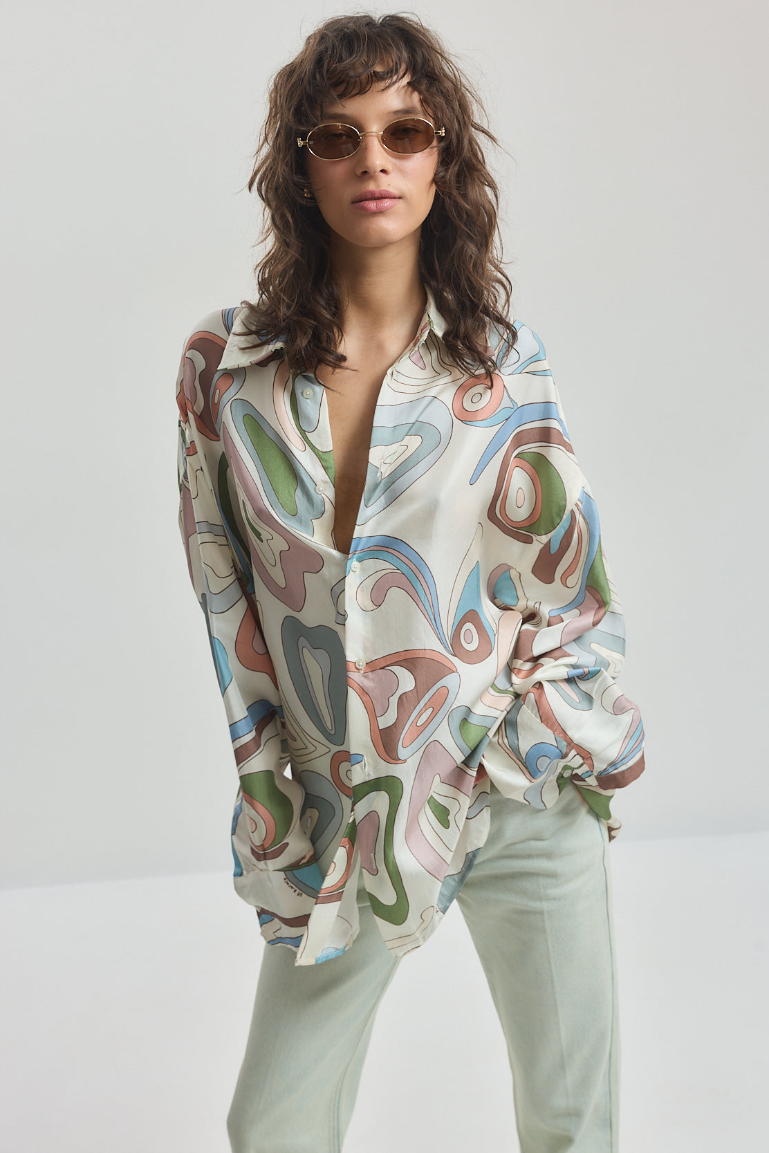 Silk Button Down