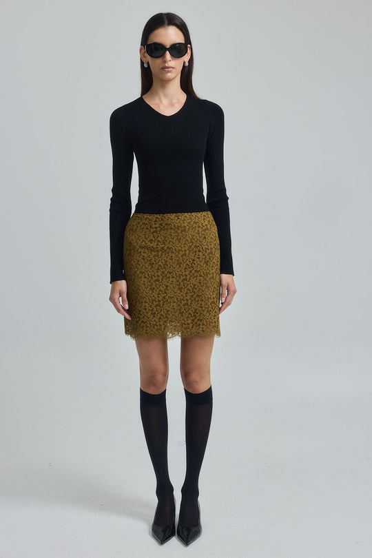 Lace Midi Skirt