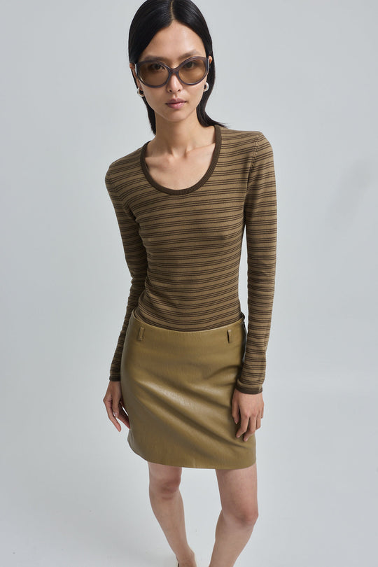 Long Sleeved Knitted Shirt