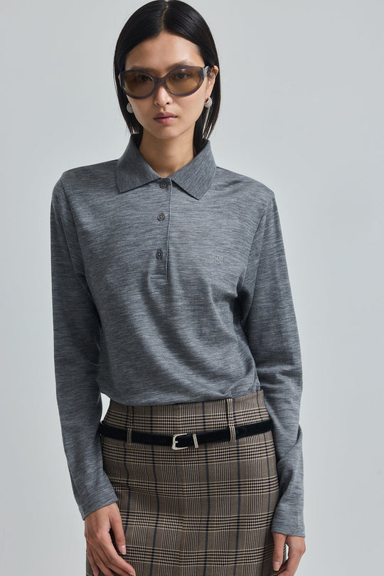 Oversized Merino Wool Polo