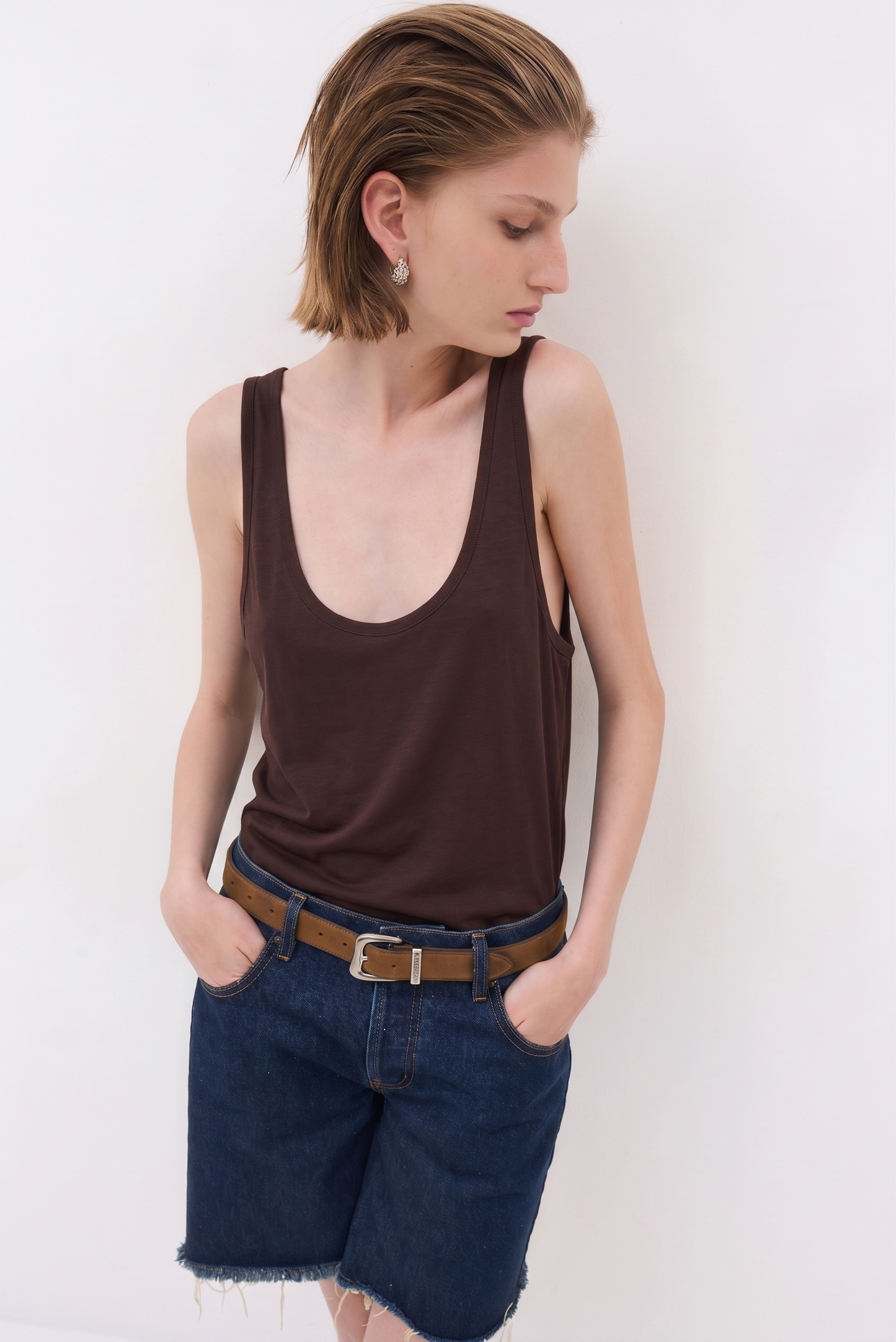 Deep Scoop Tank Top
