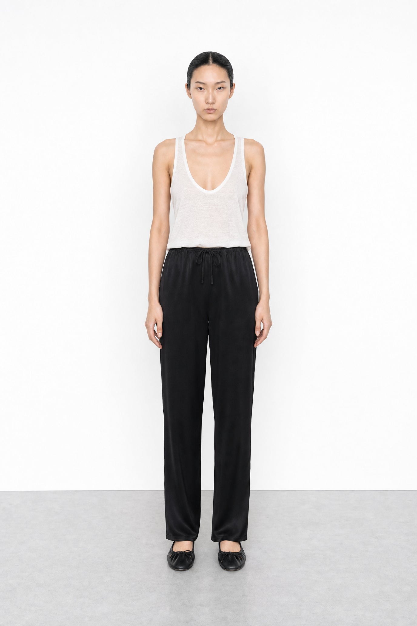 Satin Drawstring Pants