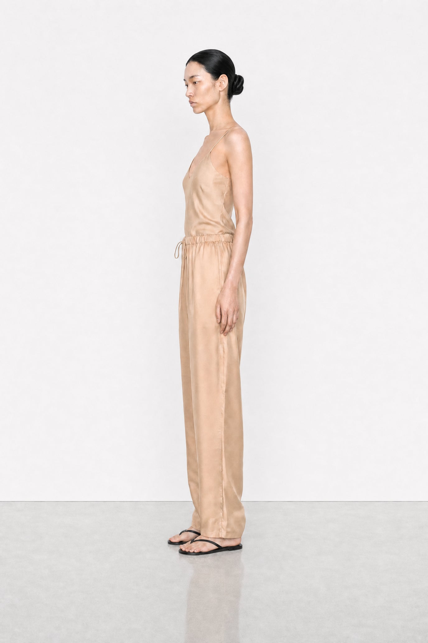 Satin Drawstring Pants