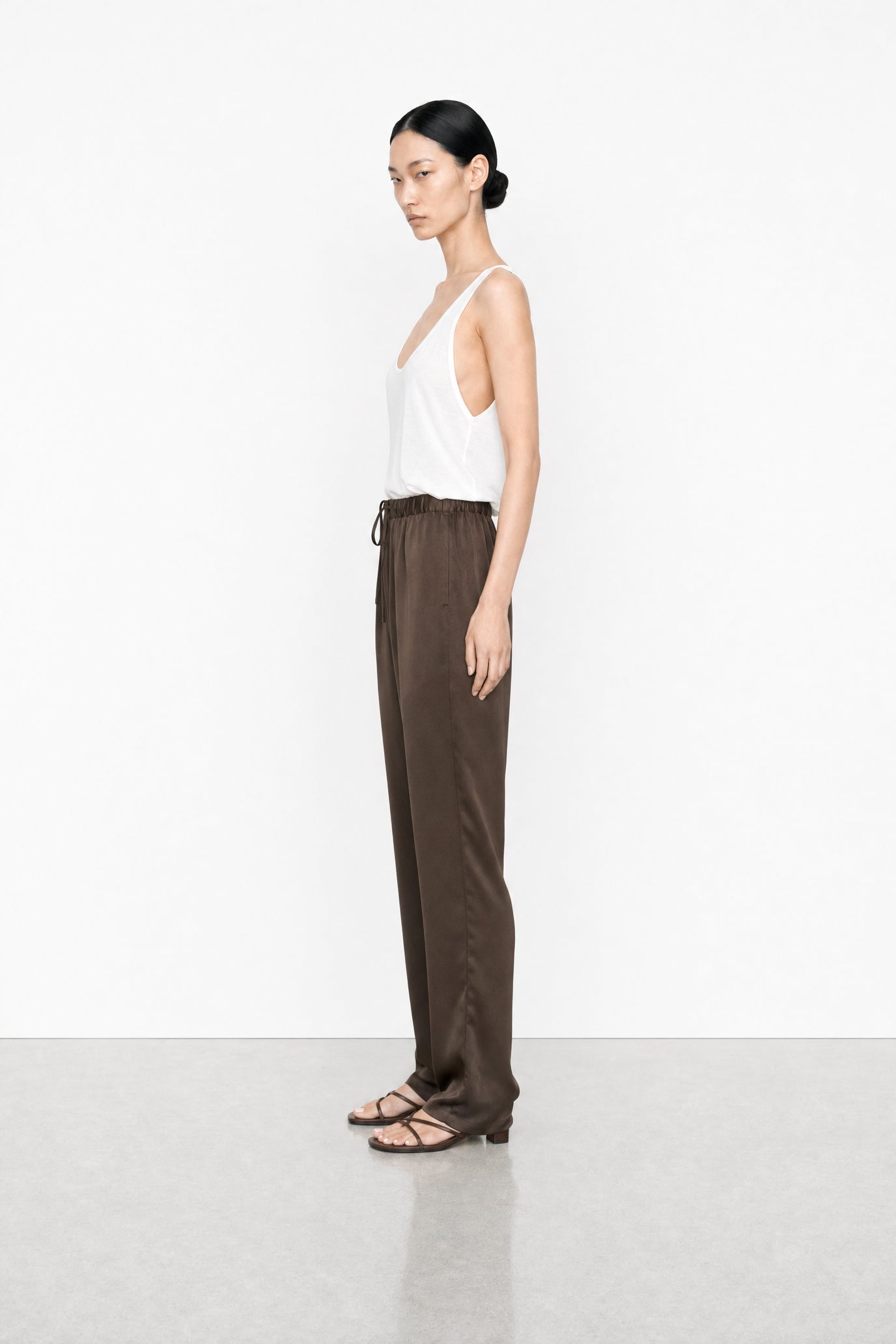 Satin Drawstring Pants
