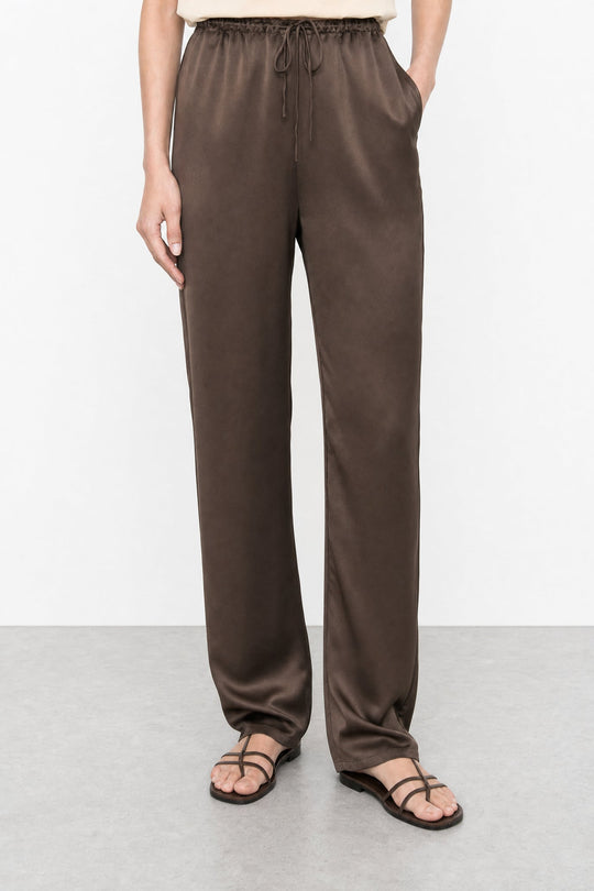 Satin Drawstring Pants