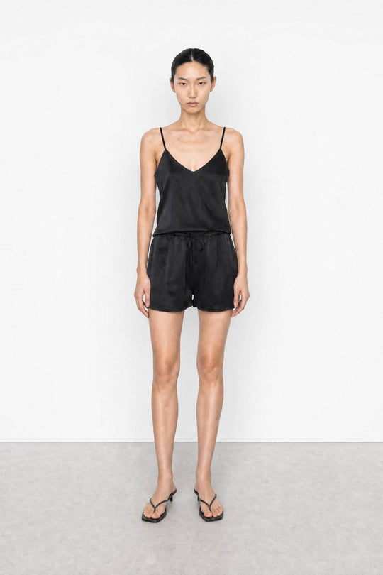 Satin Drawstring Shorts