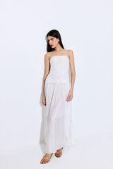 Lace Drop Waist Maxi Dress
