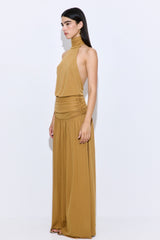 Draped Jersey Maxi Dress