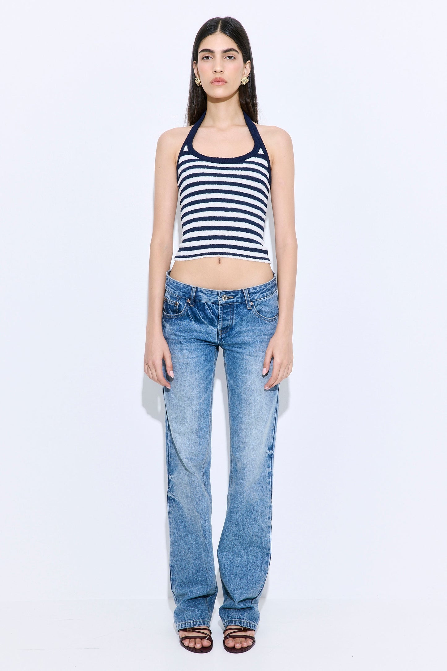 Boucle Halter Neck Top