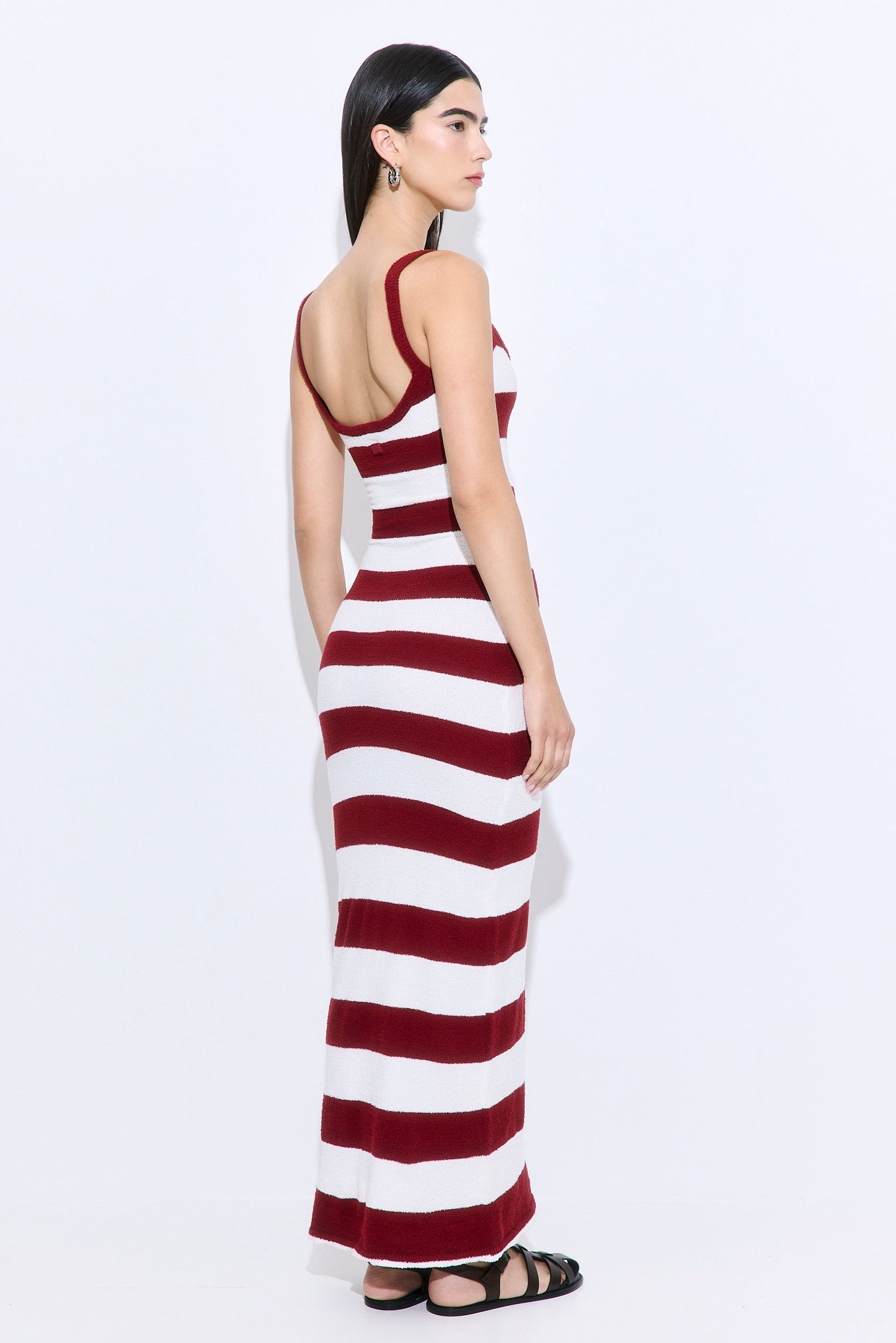 Boucle Strappy Maxi Dress