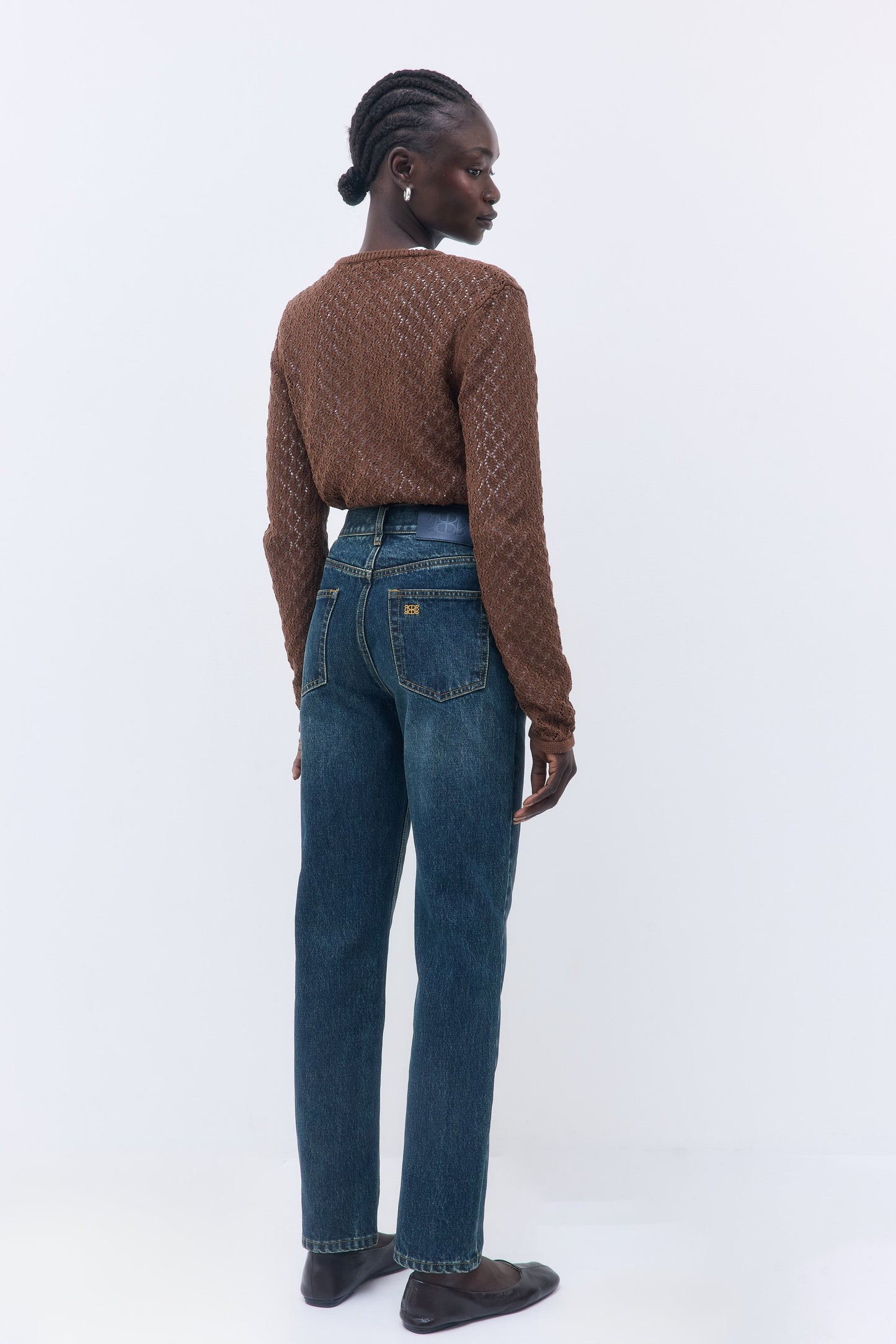 No.6| High Waisted Straight Full Length Denim