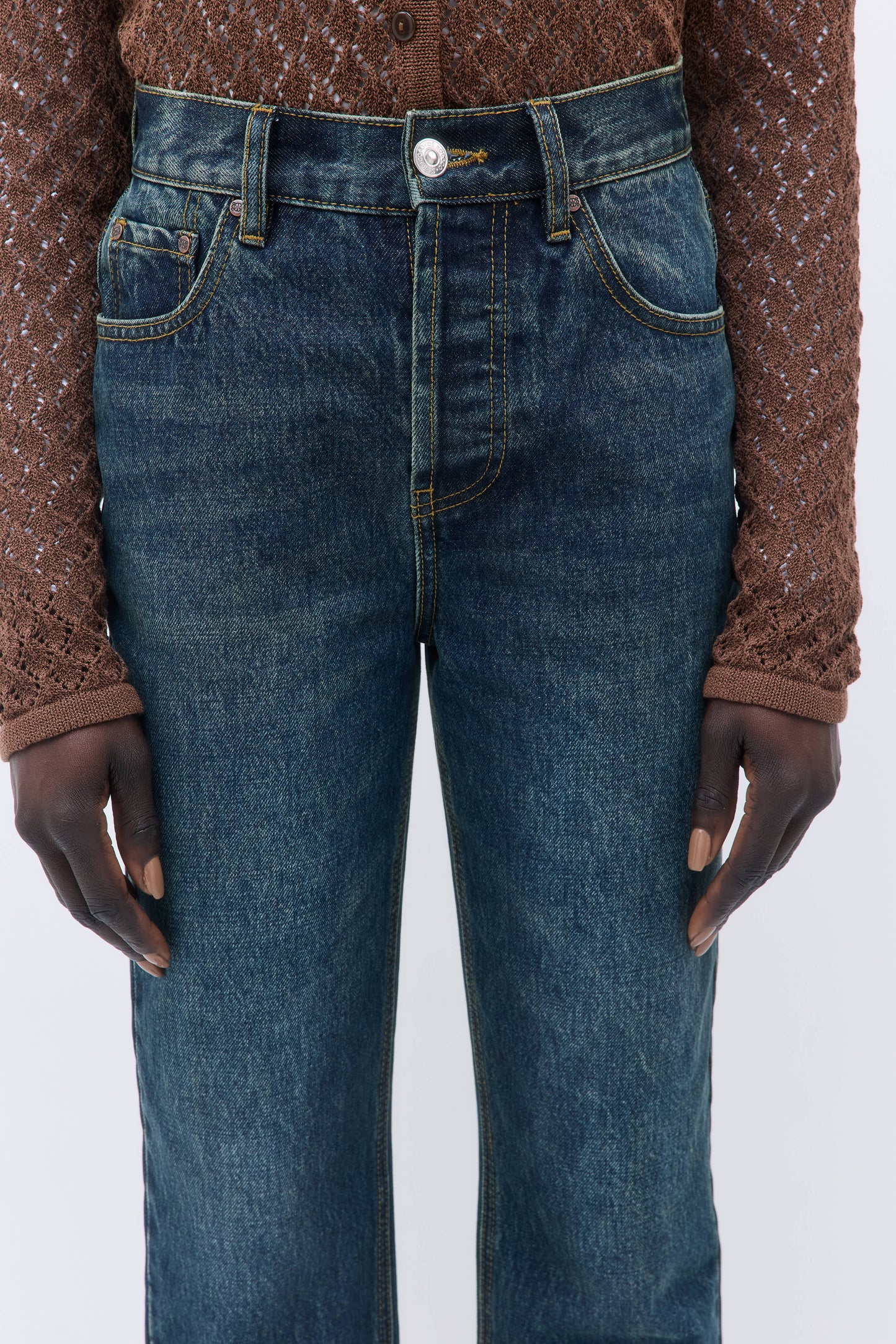 No.6| High Waisted Straight Full Length Denim