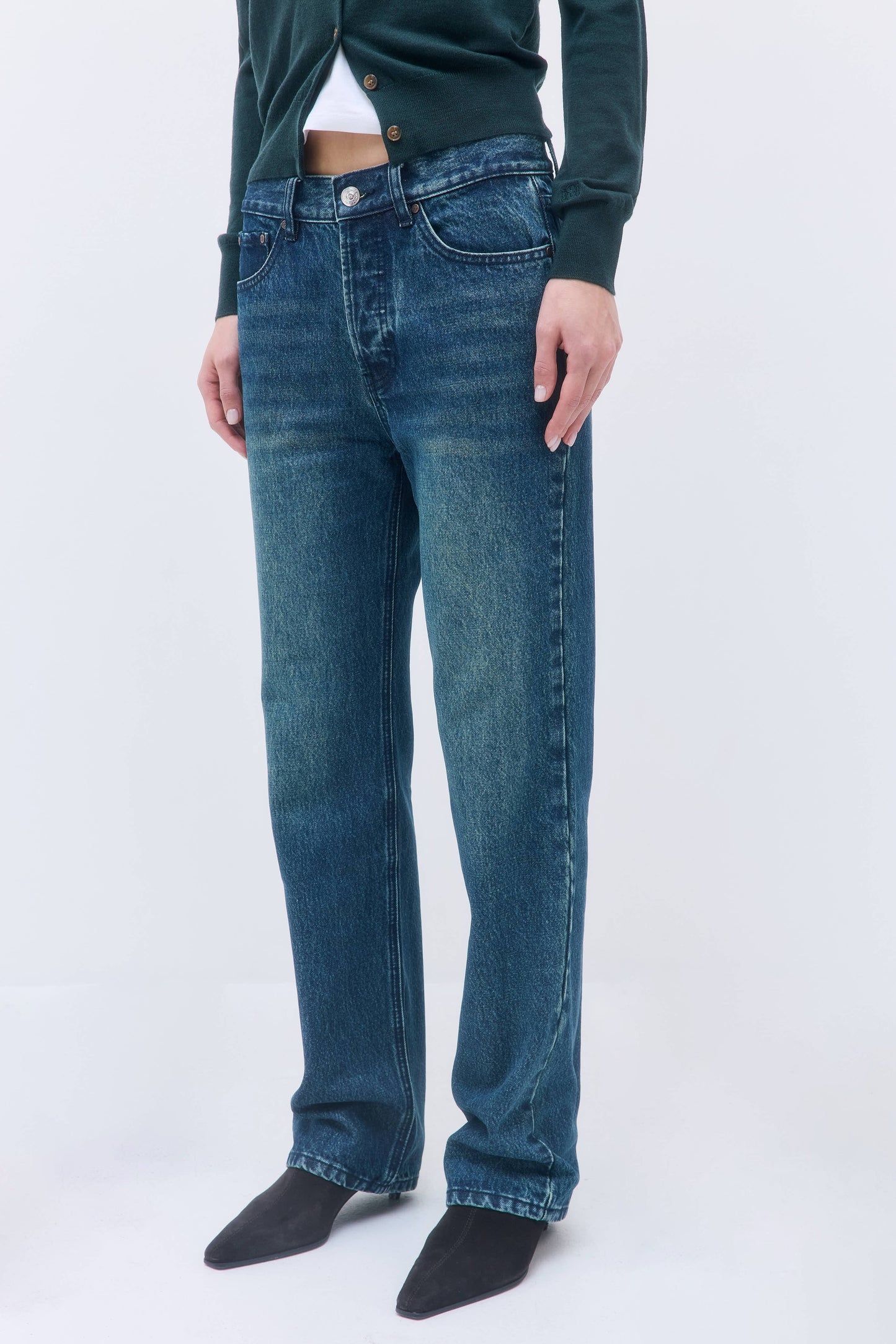 No.10| Low Rise Full Length Denim - Dé Rococo