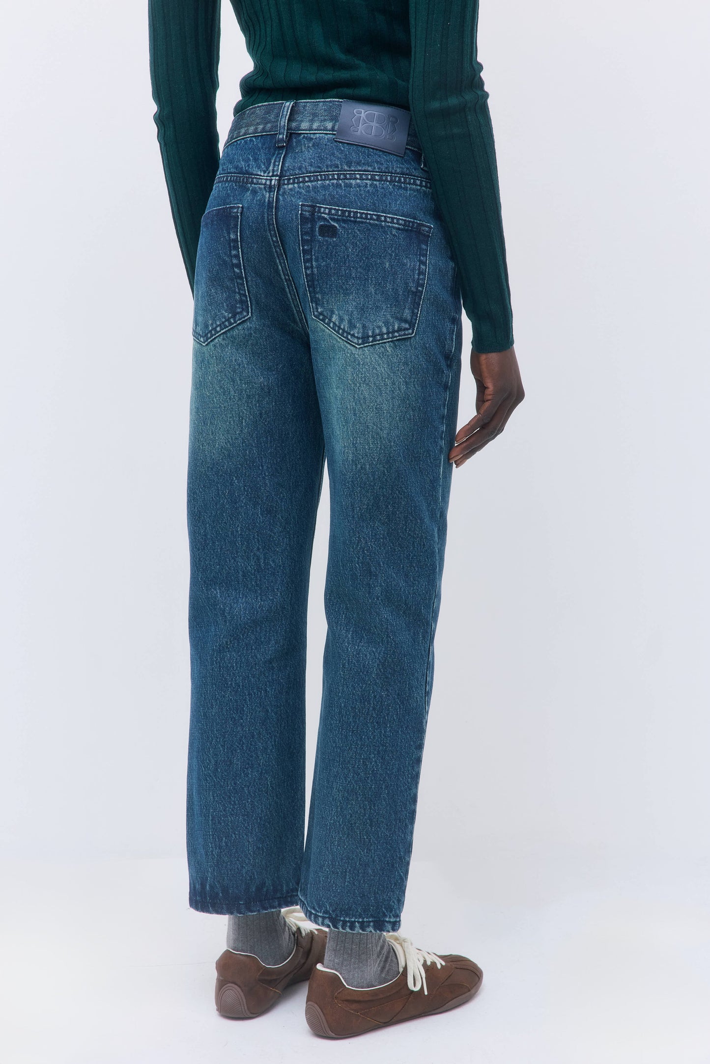 No.5| High Waist Straight Cropped Denim