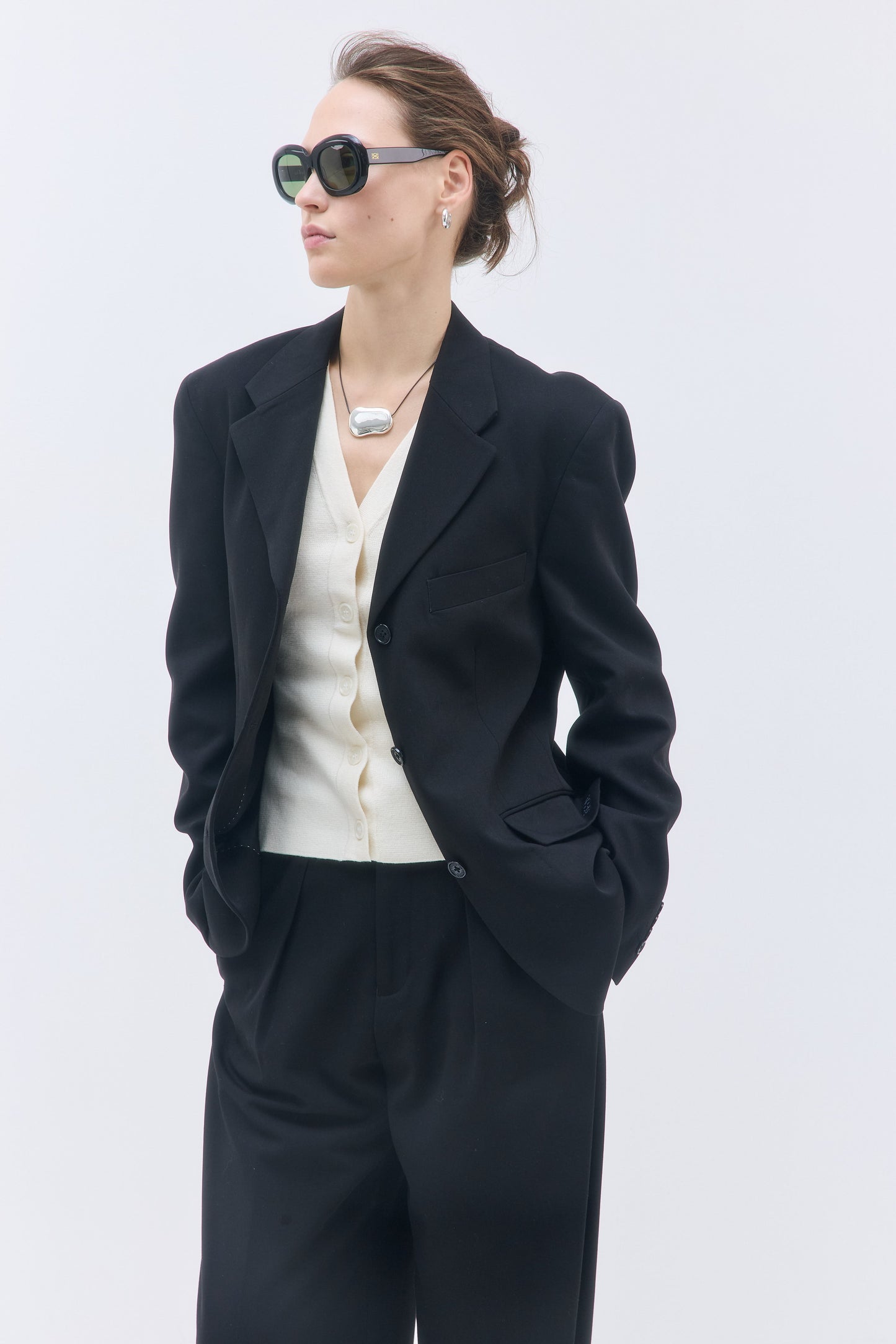 Cinched V Neck Cardigan