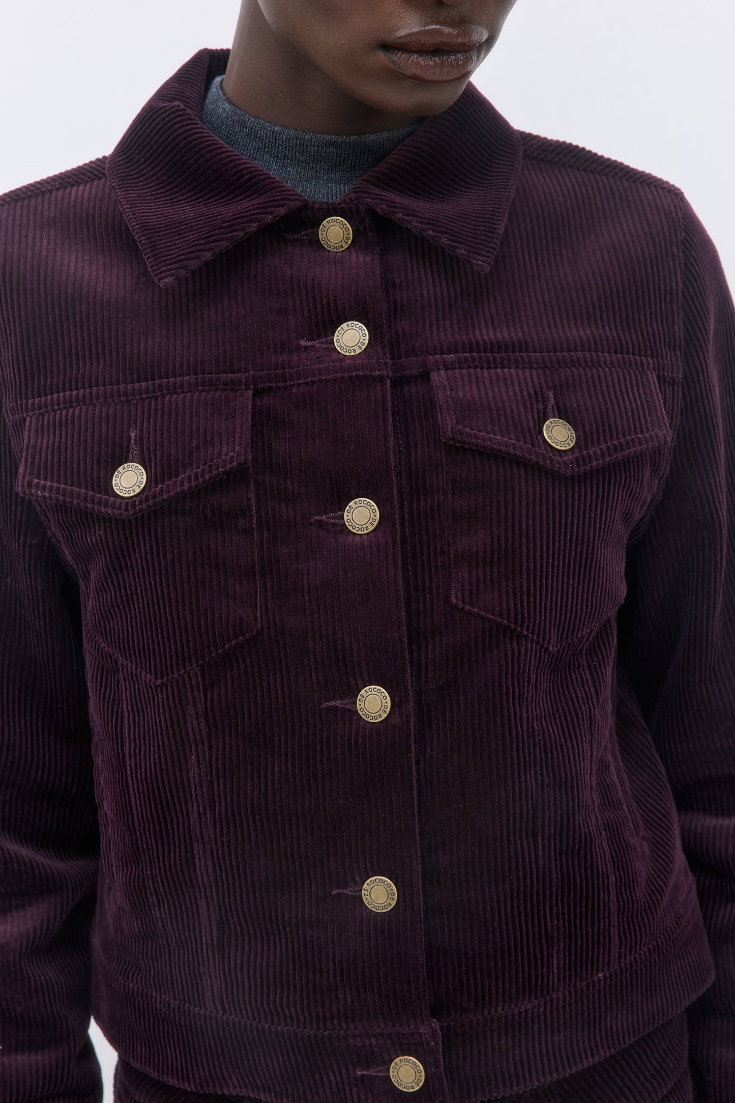 Fitted Corduroy Jacket