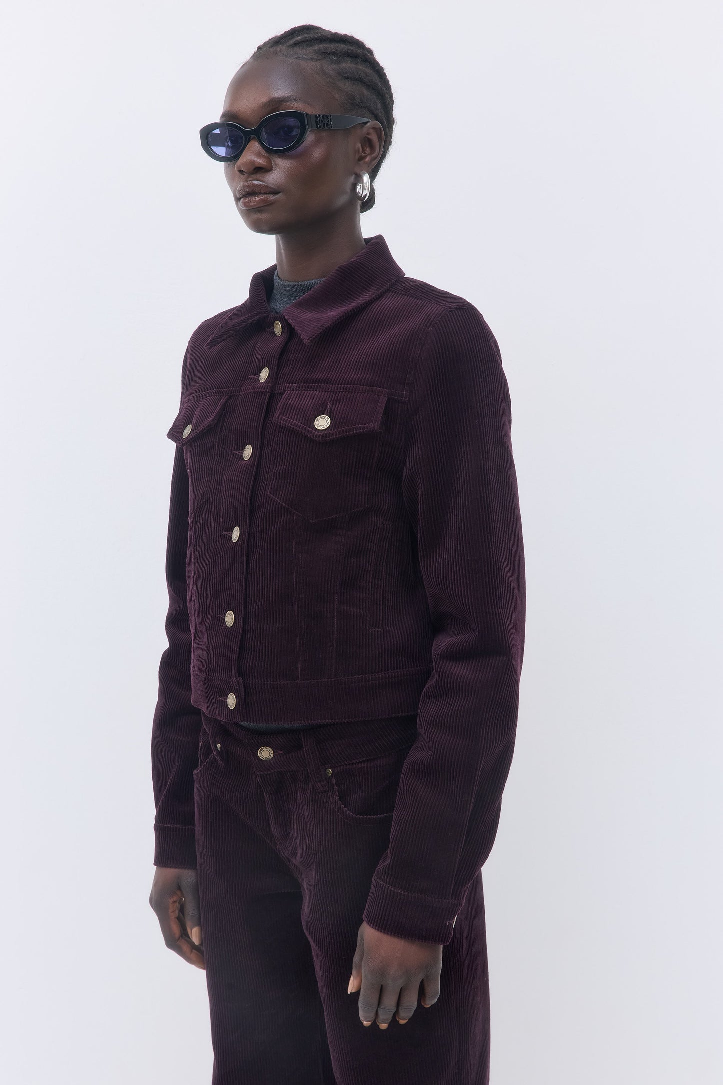 Fitted Corduroy Jacket