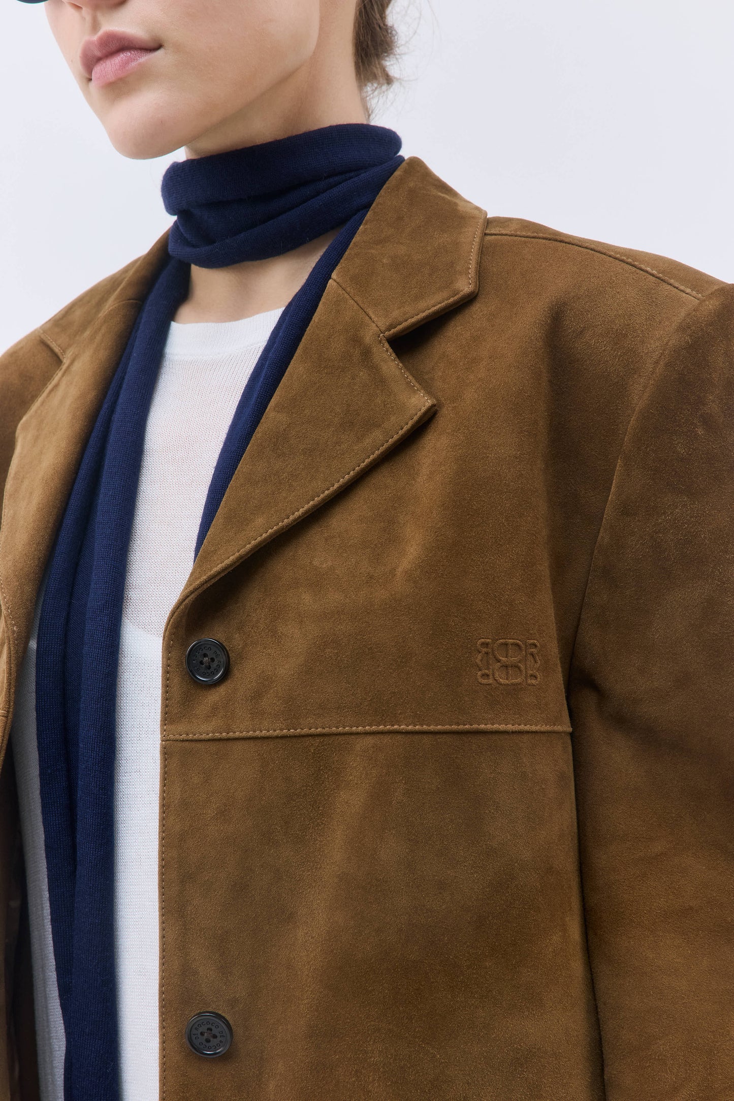 Suede Leather Blazer