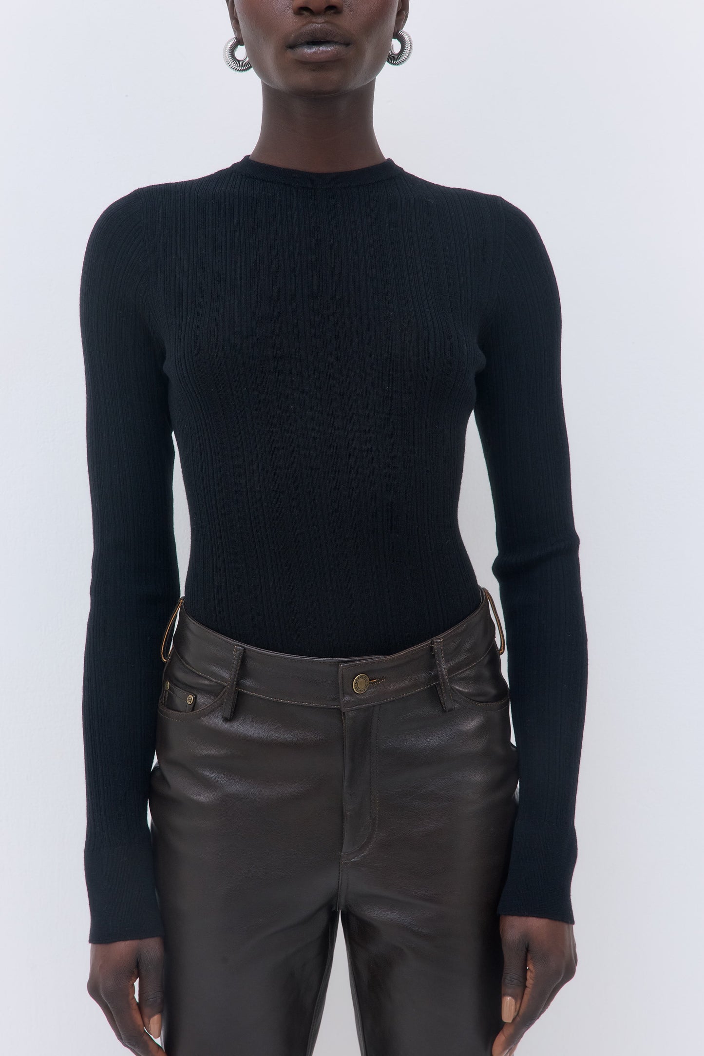 Merino Wool Loose Crewneck