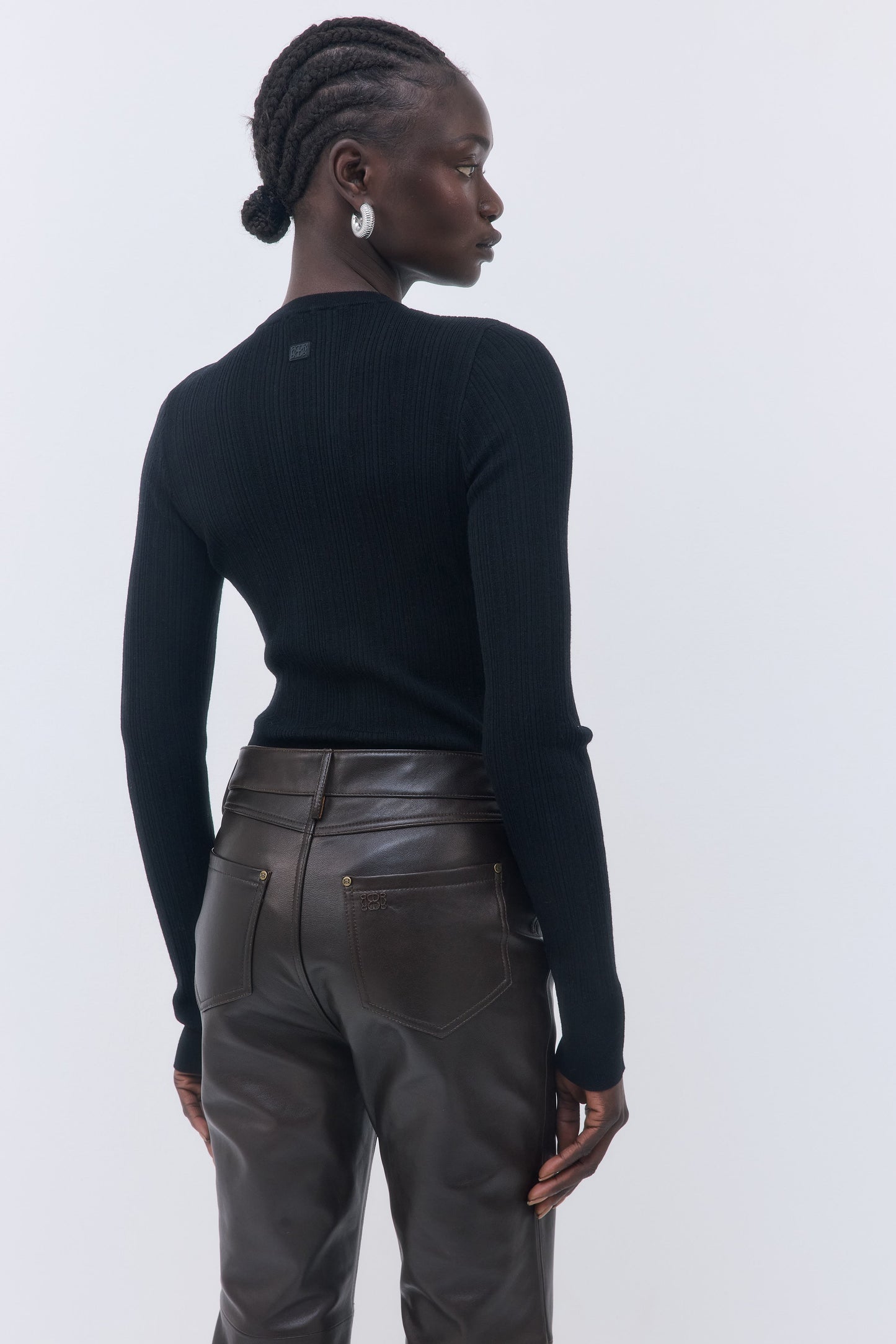 Merino Wool Loose Crewneck - Dé Rococo