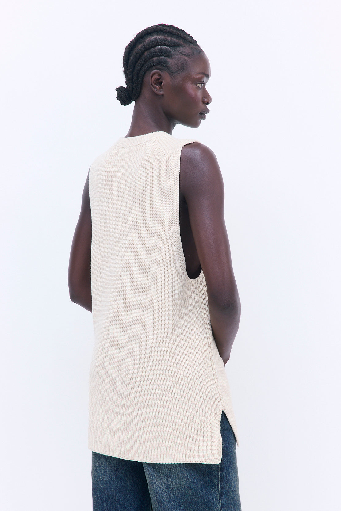 Oversized Crewneck Vest