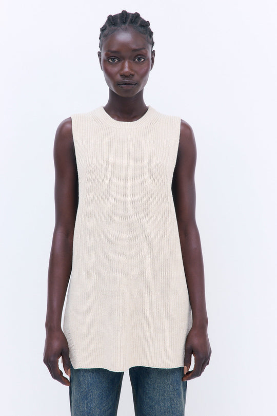 Oversized Crewneck Vest