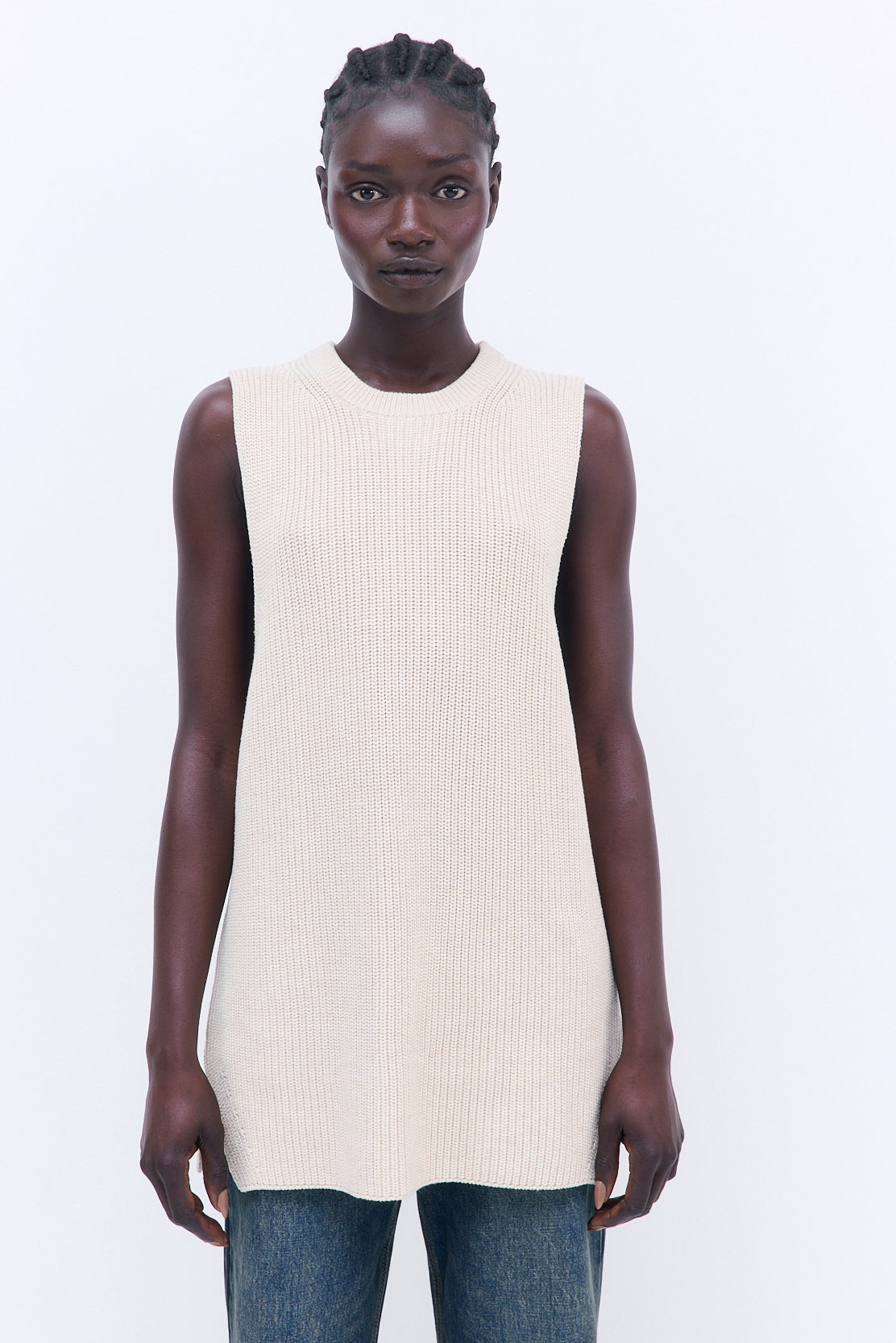 Oversized Crewneck Vest