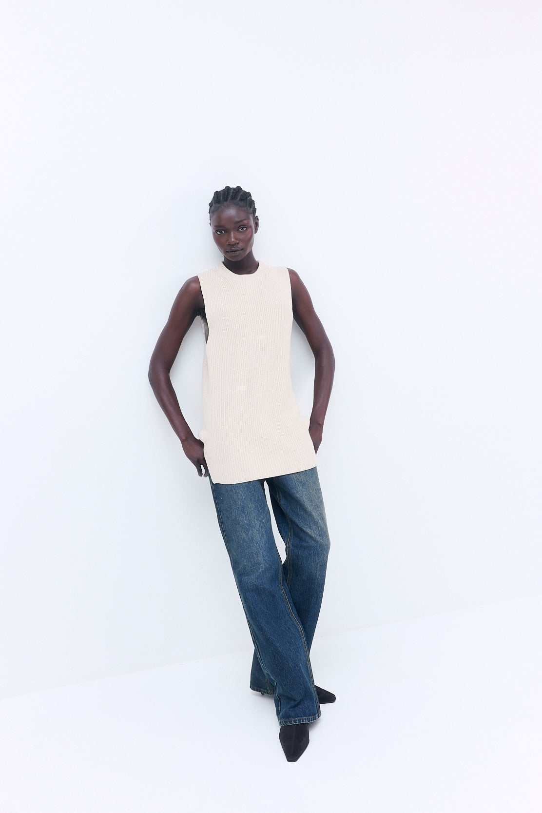 Oversized Crewneck Vest