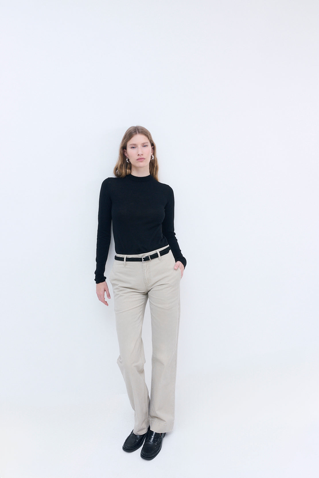 Merino Wool Crewneck Top