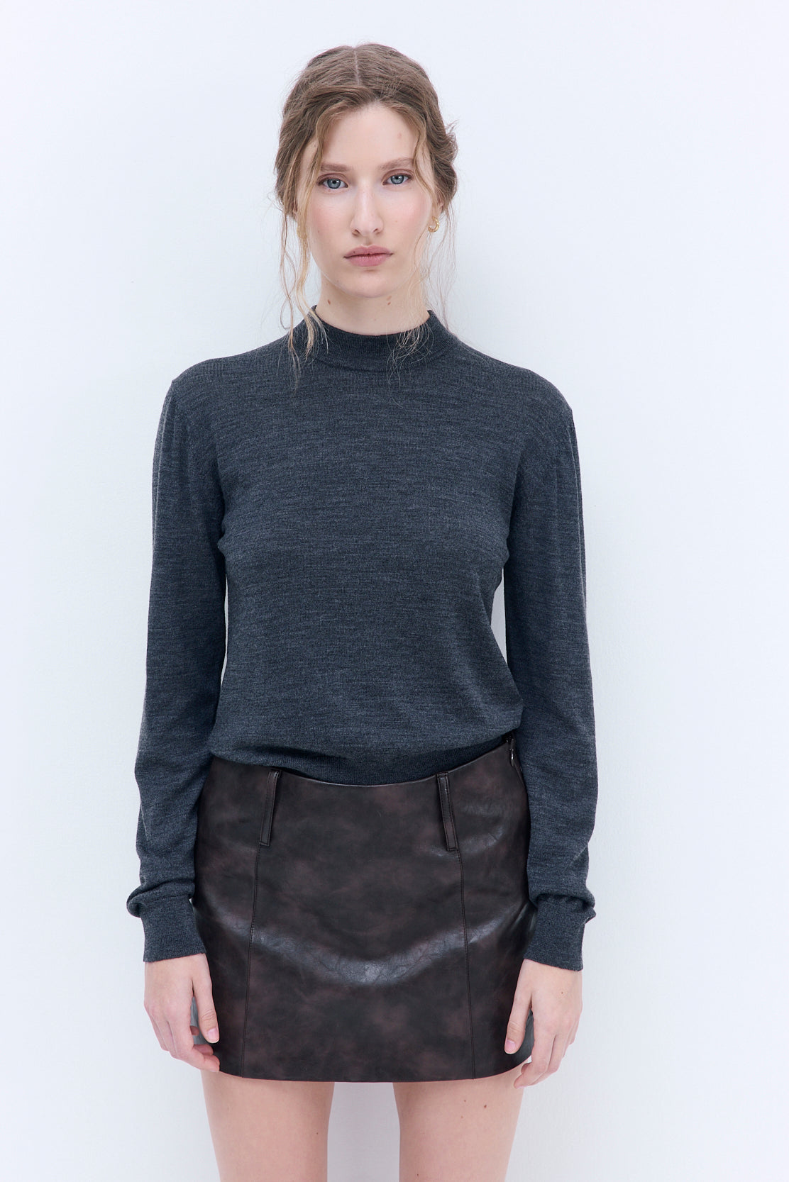 Merino Wool Crew Neck Sweater