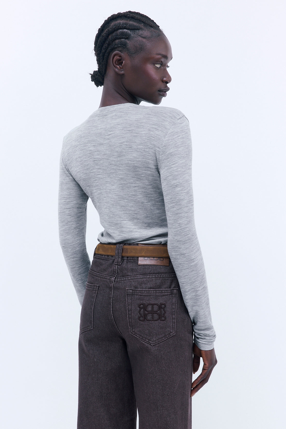 Fitted Thin Wool Long Sleeve