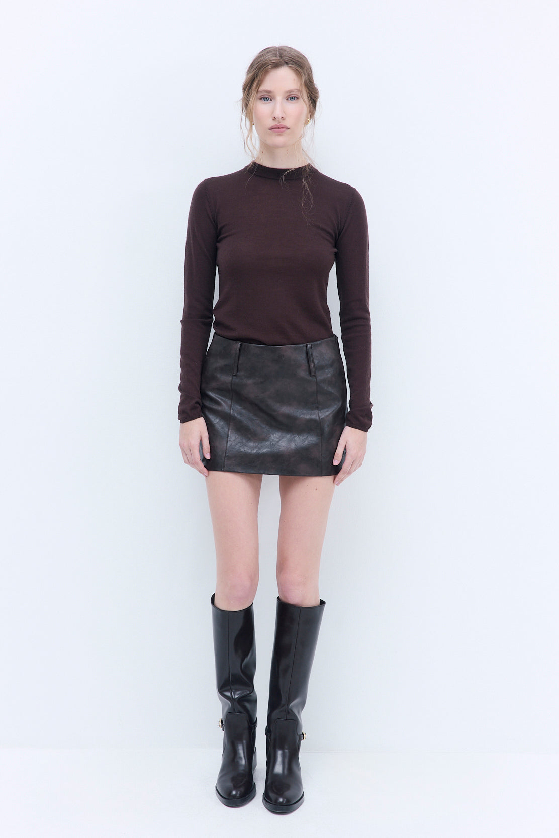 Merino Wool Crewneck Top