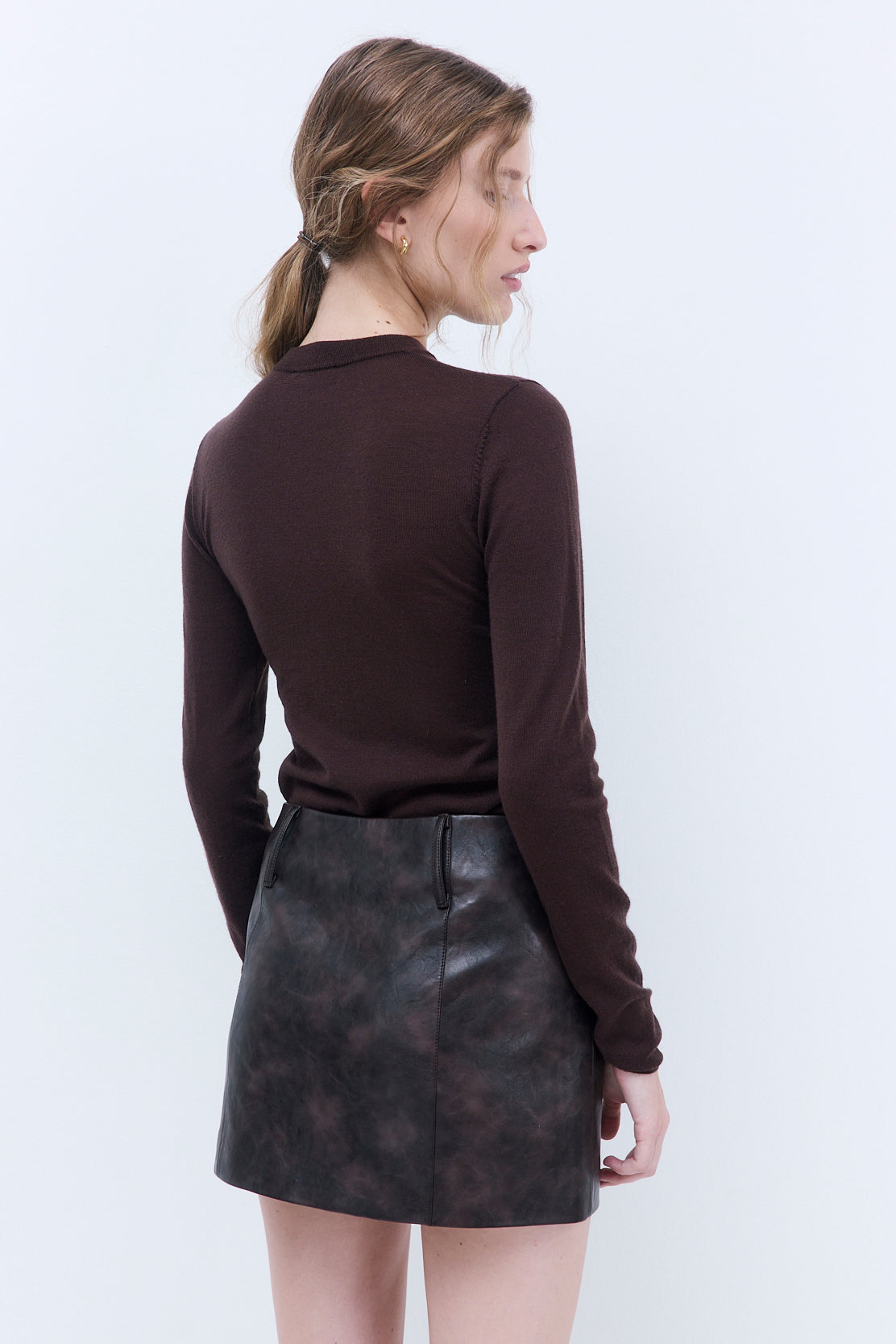 Merino Wool Crewneck Top