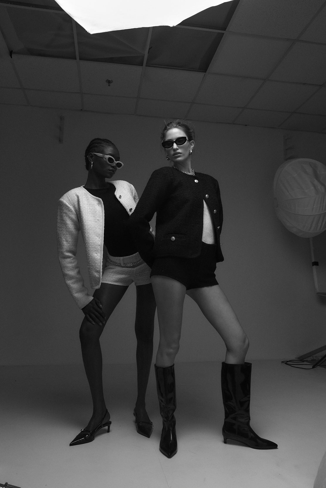 Tweed Micro Mini Shorts