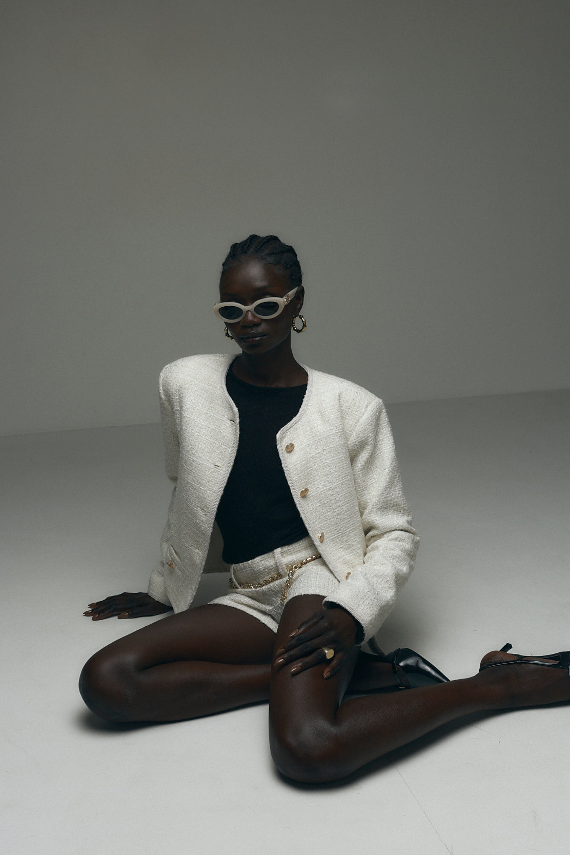 Cropped Tweed Jacket