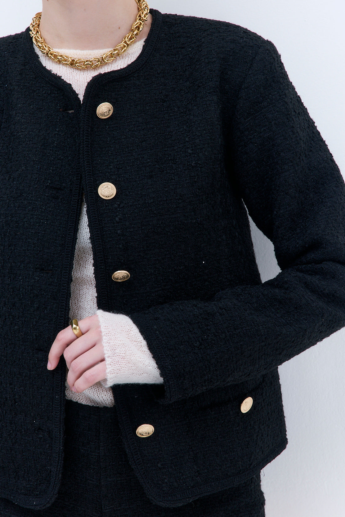 Cropped Tweed Jacket