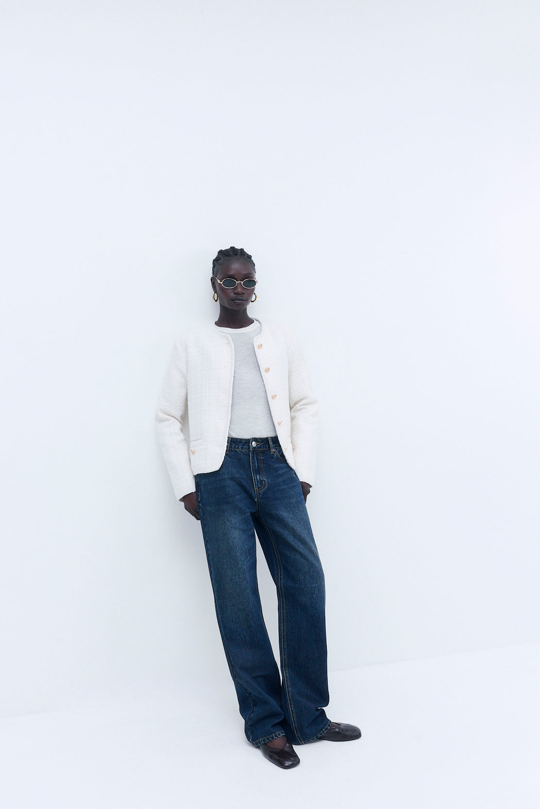 Cropped Tweed Jacket