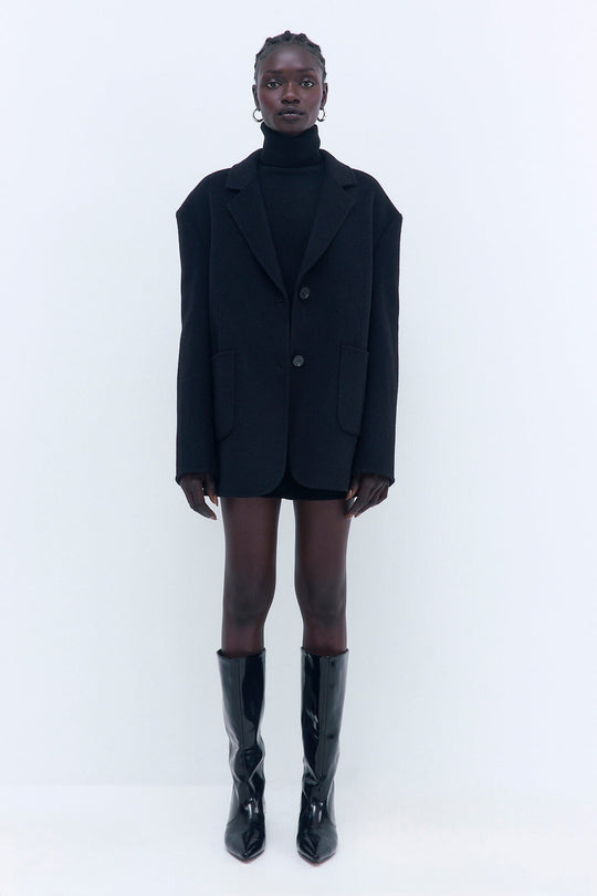 Oversized Double Wool Blazer - Dé Rococo