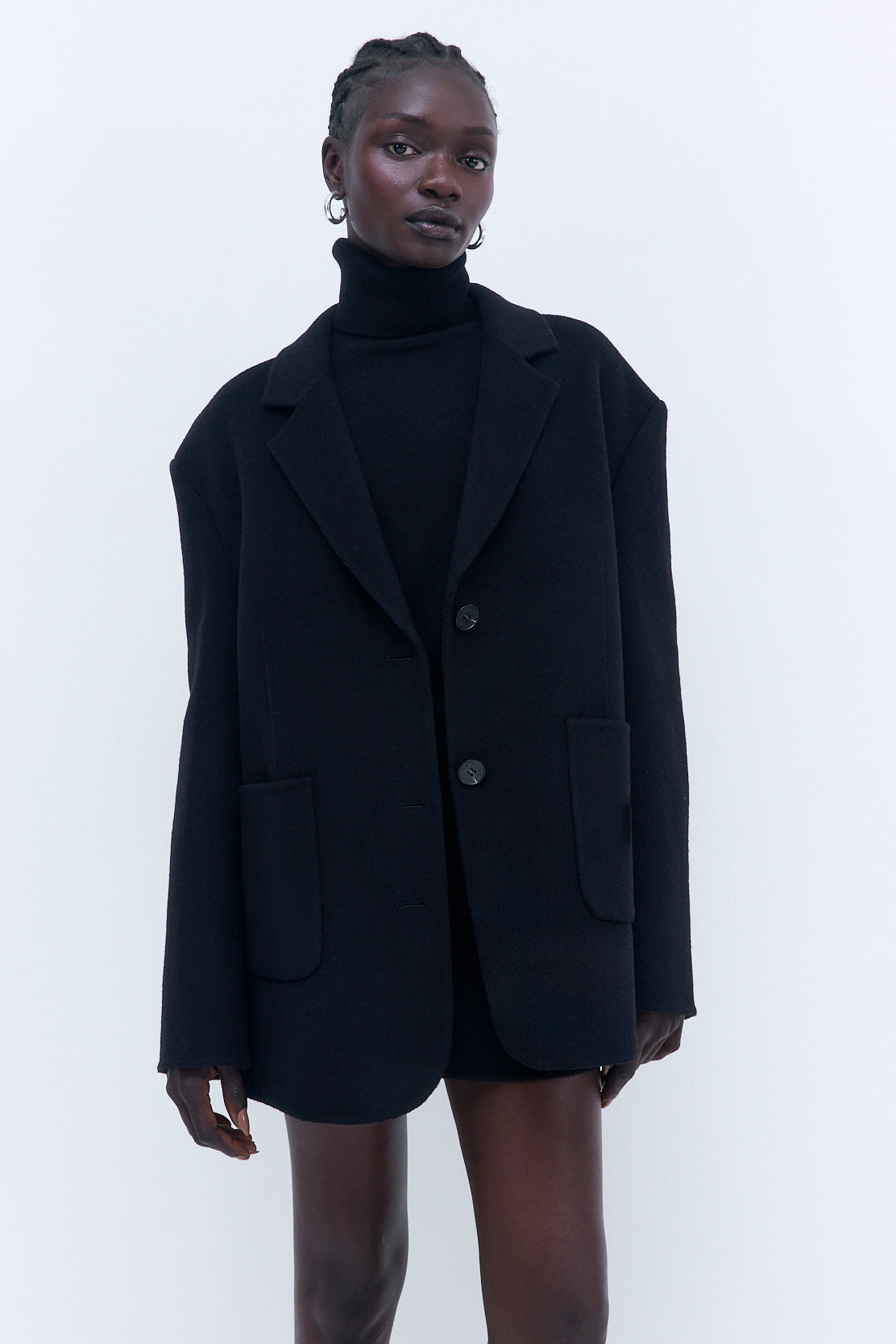 Oversized Double Wool Blazer - Dé Rococo
