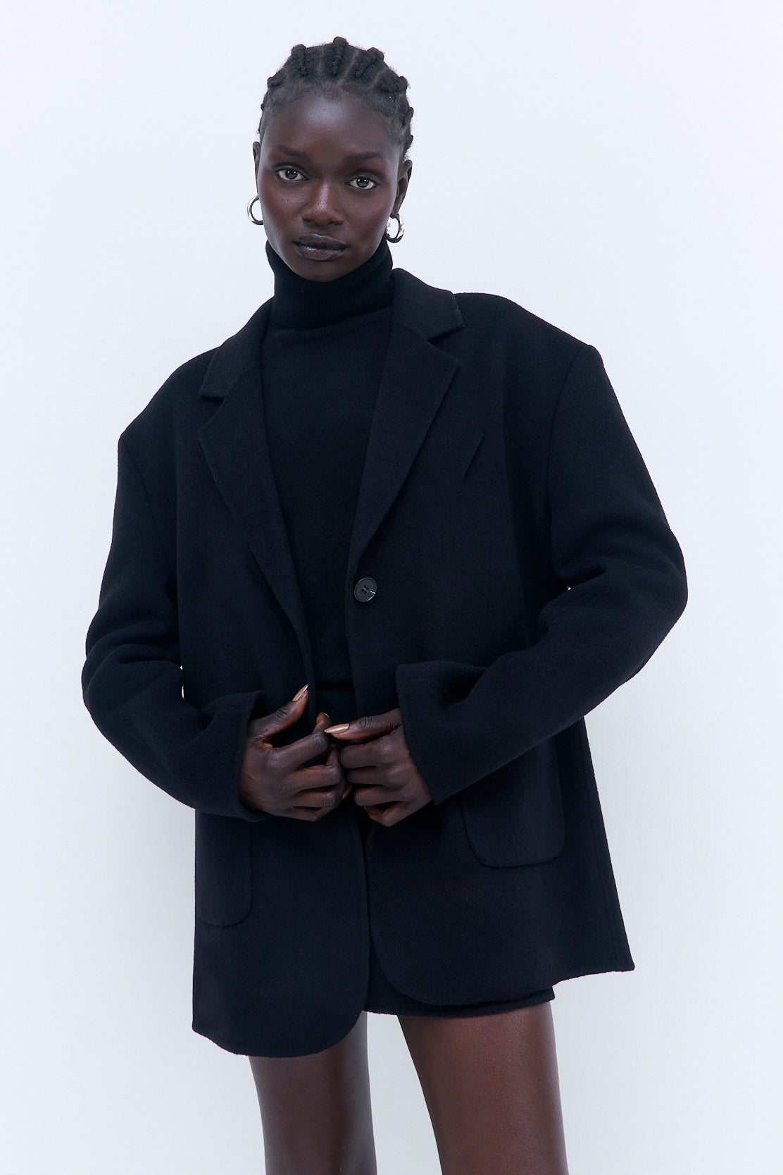 Oversized Double Wool Blazer - Dé Rococo