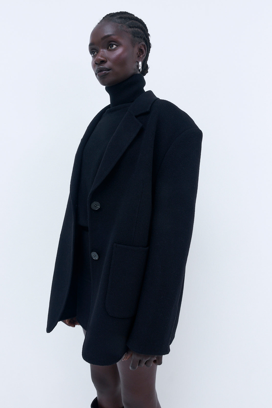 Oversized Double Wool Blazer - Dé Rococo