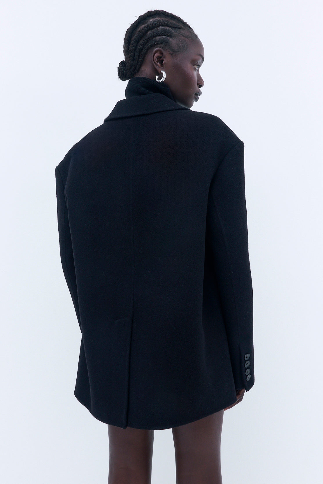 Oversized Double Wool Blazer - Dé Rococo