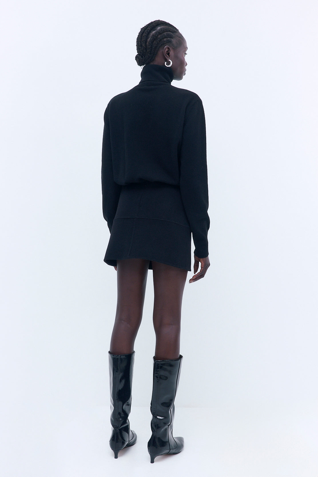 Double Wool Mini Skirt