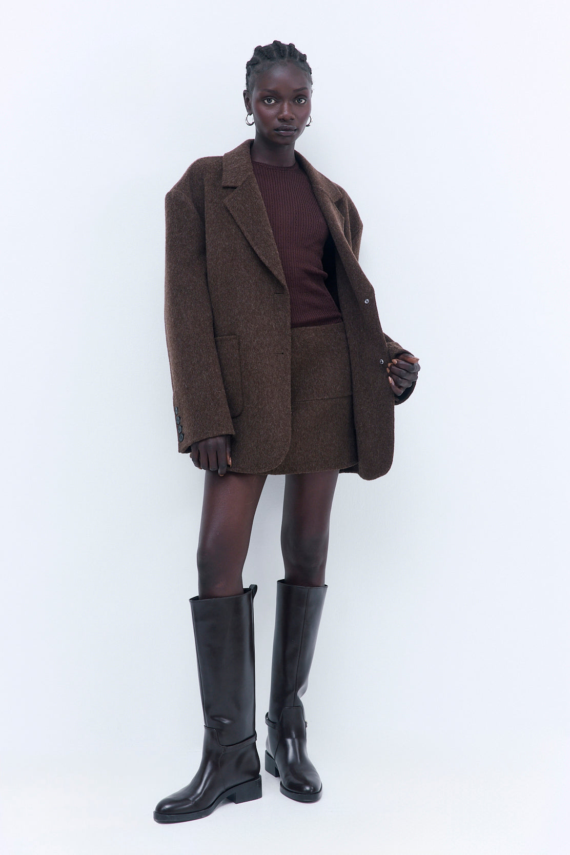 Semi Sheer Crochet Crewneck