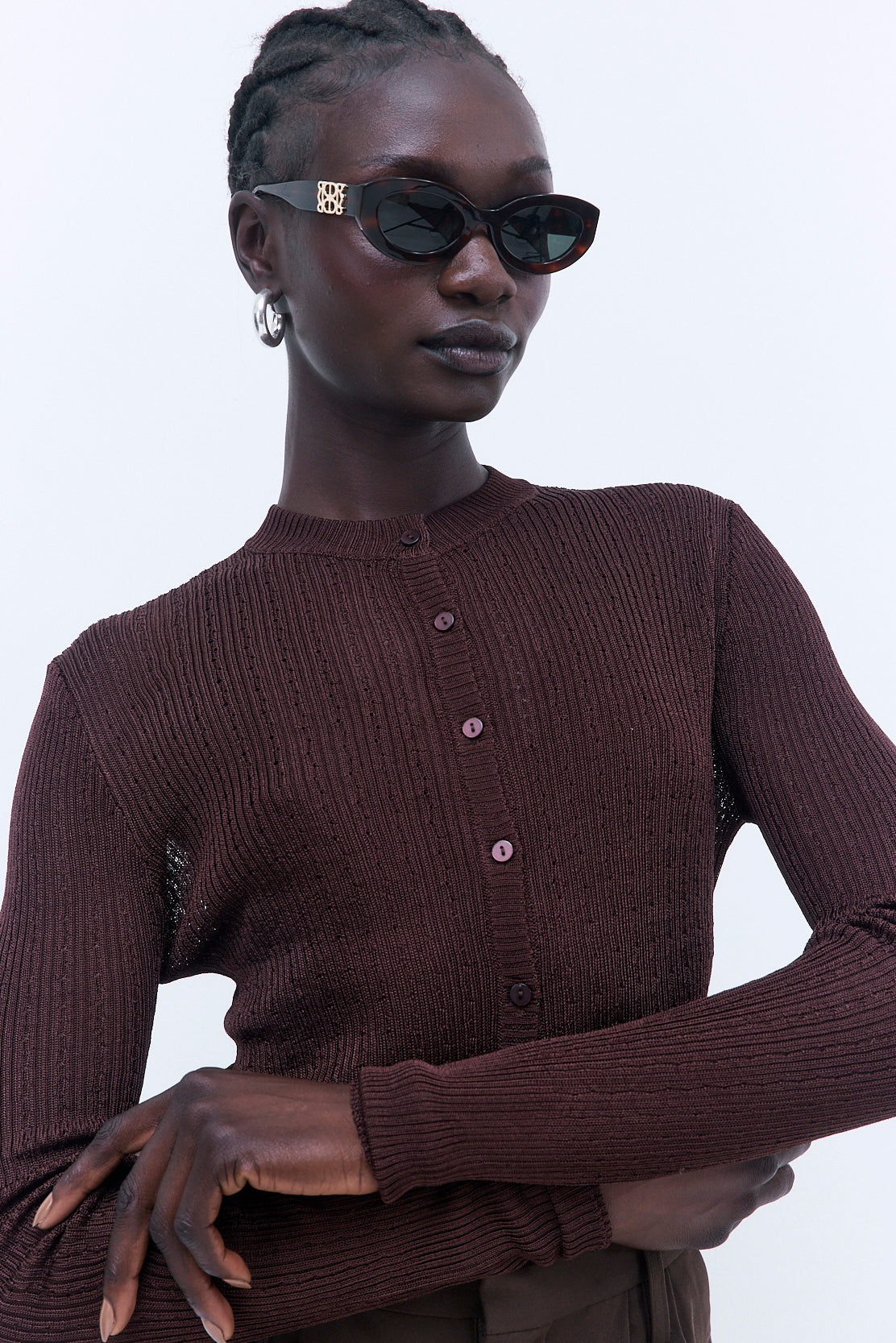 Semi Sheer Crochet Cardigan