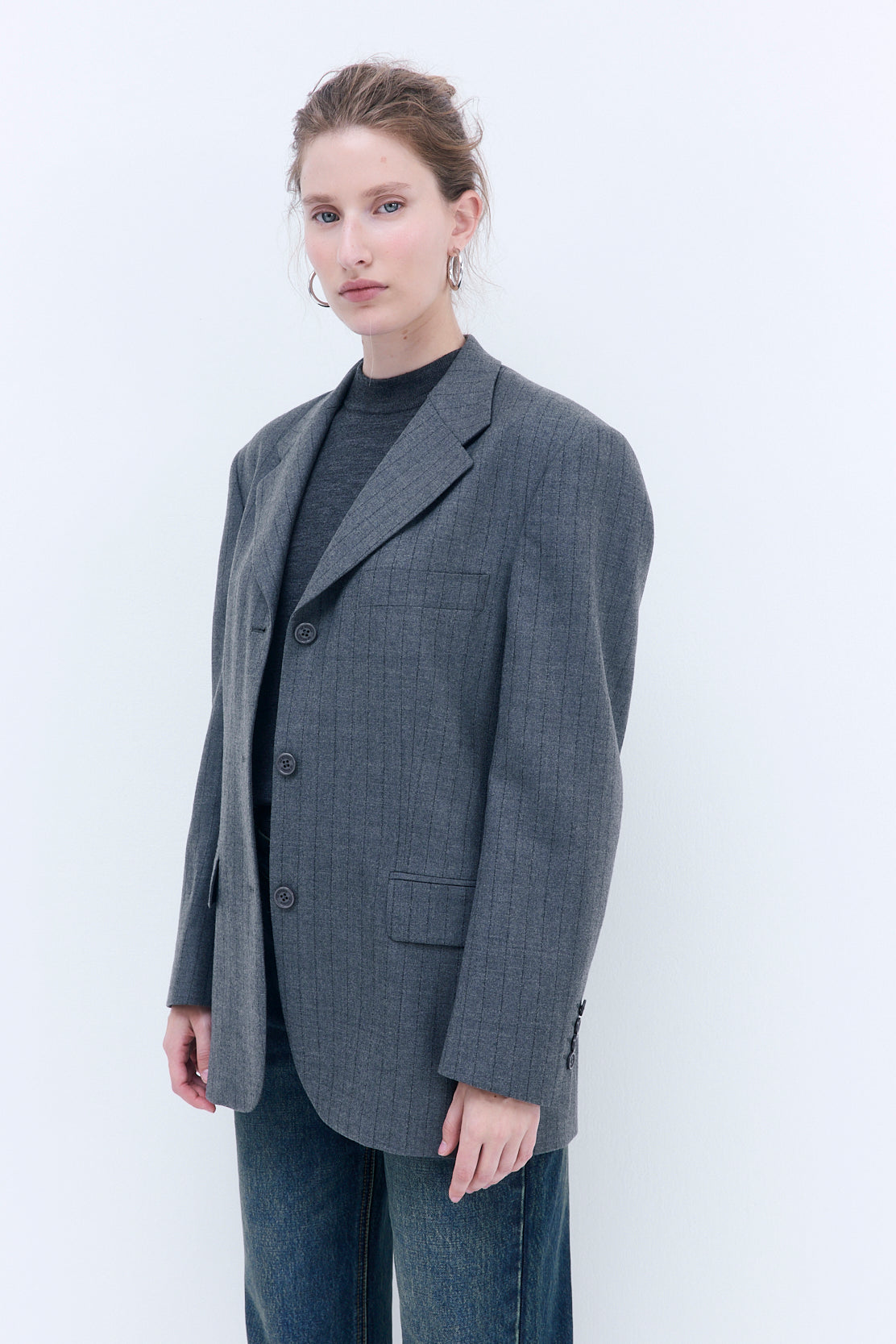 Oversized Wool Daddy Blazer