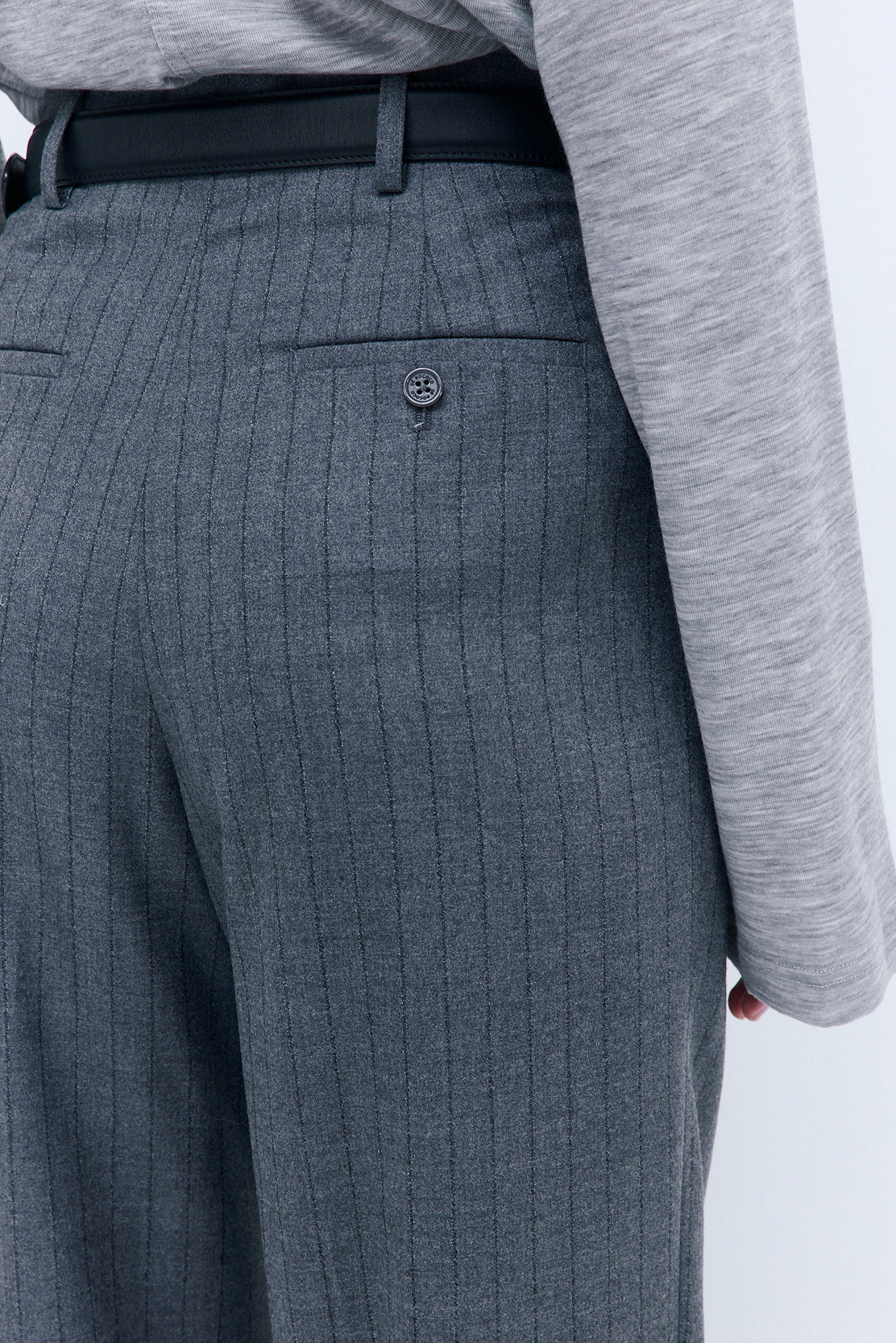 Tapered Leg Wool Daddy Pants