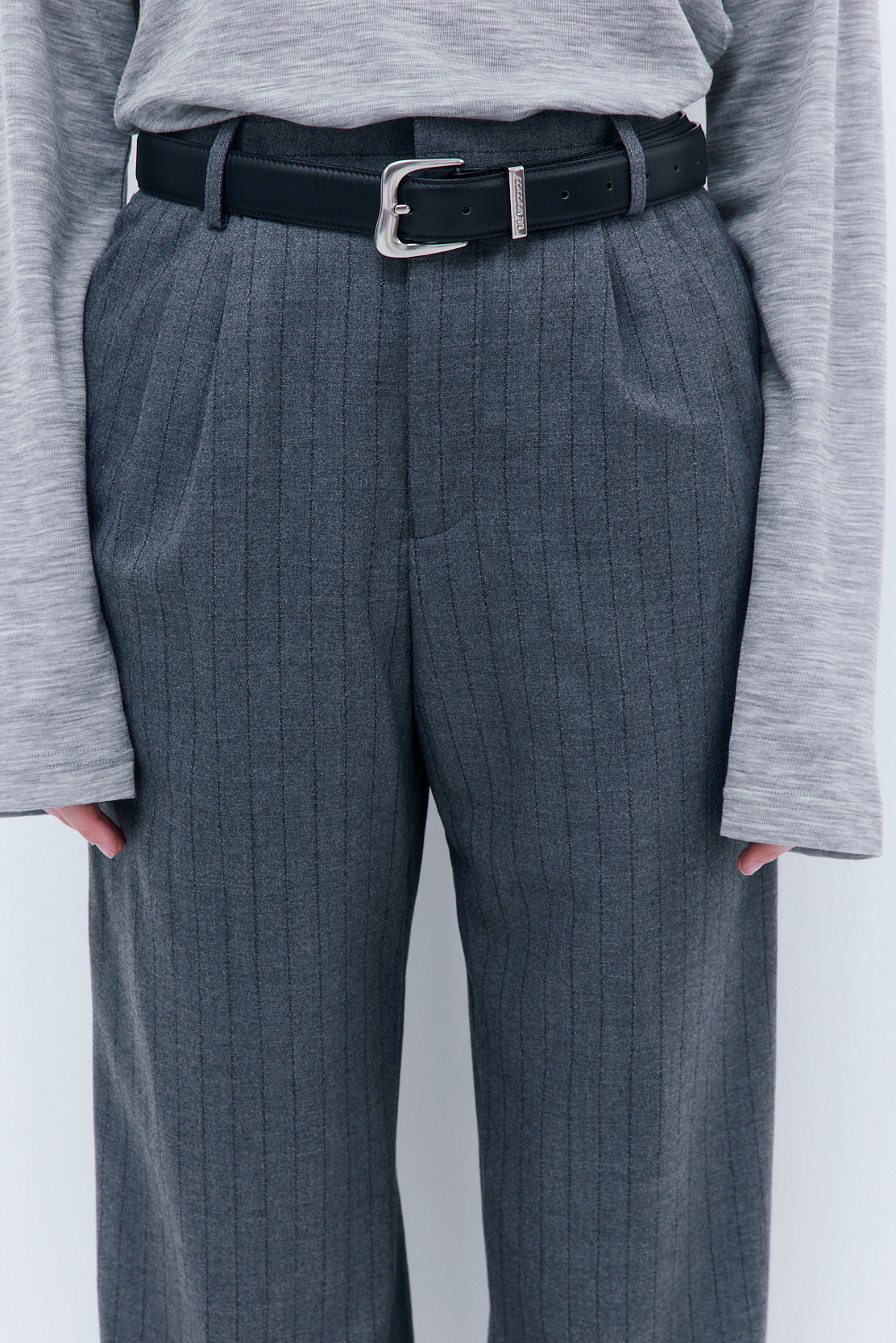 Tapered Leg Wool Daddy Pants